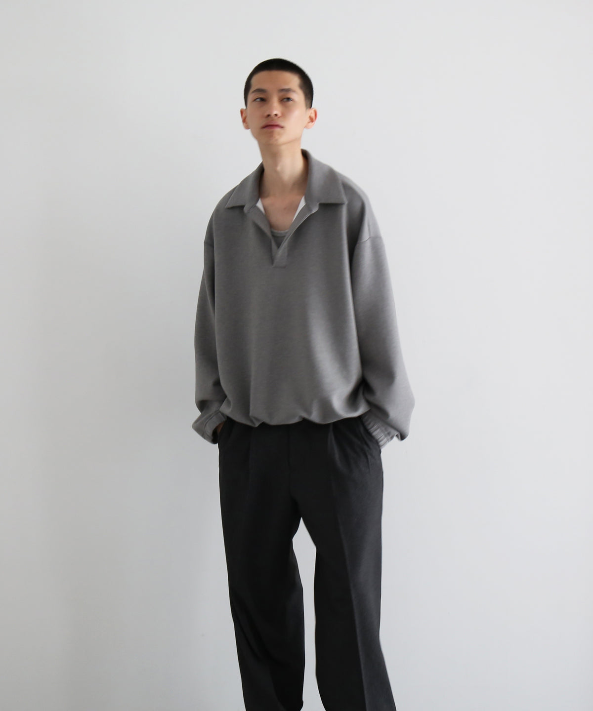 NEONSIGN Tech sweat -type : s "TOP GRAY"