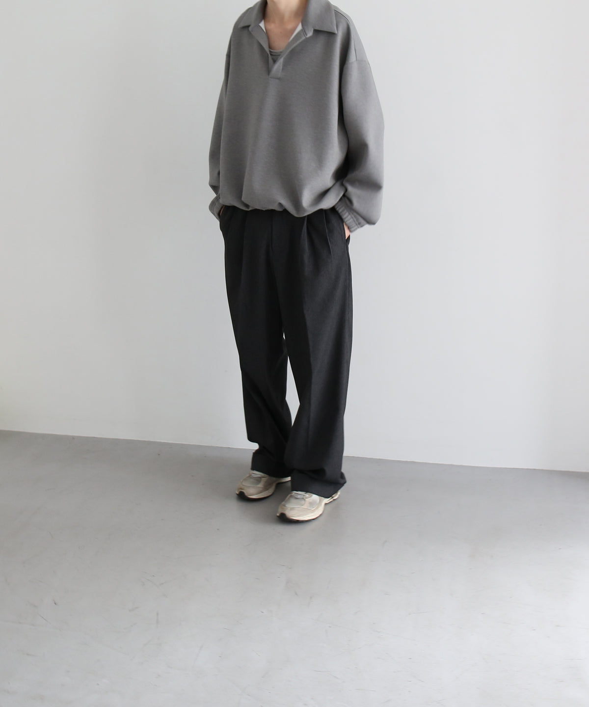 NEONSIGN Tech sweat -type : s "TOP GRAY"