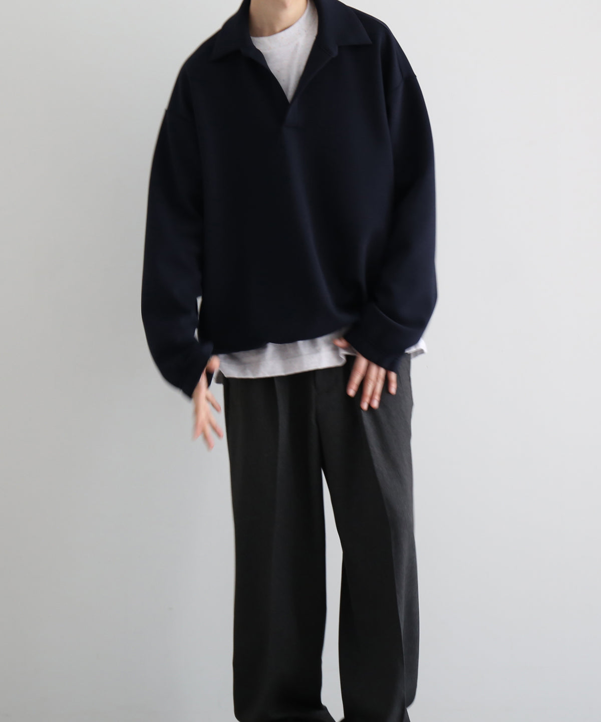 NEONSIGN Tech sweat -type : s "SOLID NAVY"