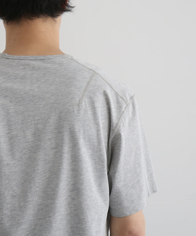 KAIKO U neck t-shirts "TOP GRAY"