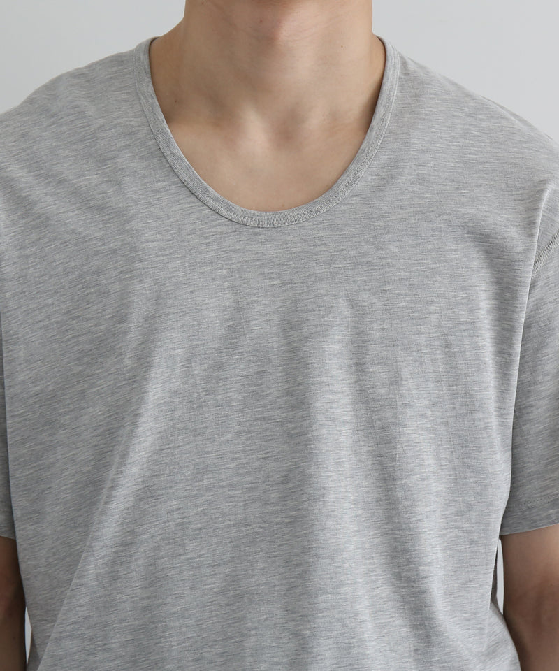 KAIKO U neck t-shirts "TOP GRAY"