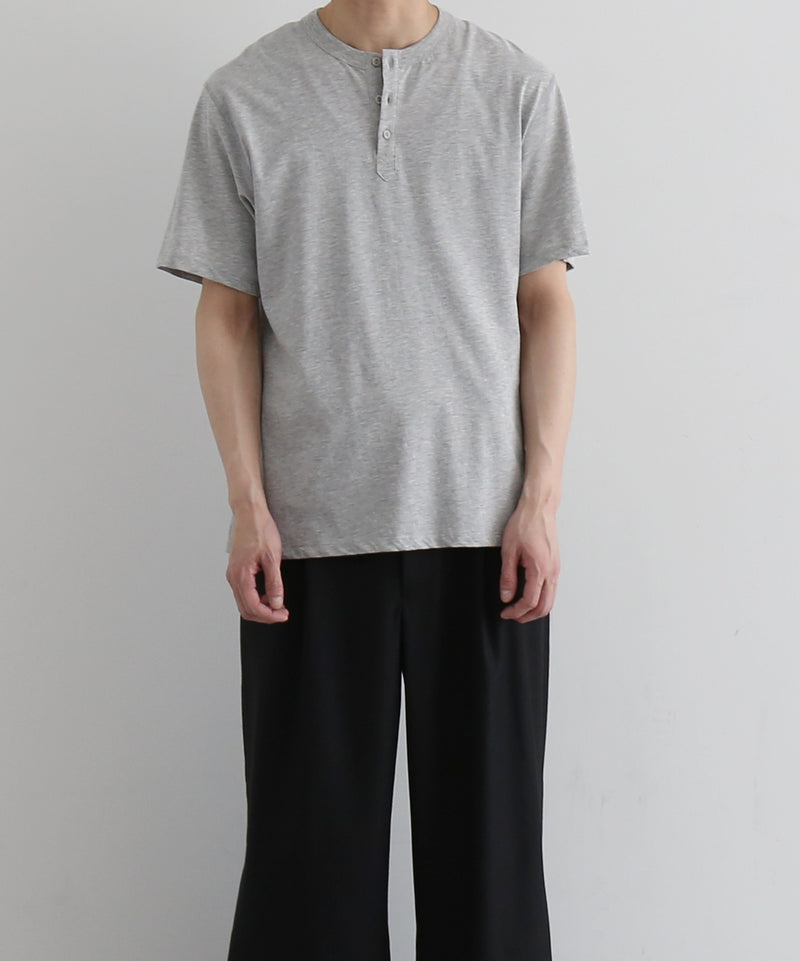 KAIKO H neck t-shirts "TOP GRAY"