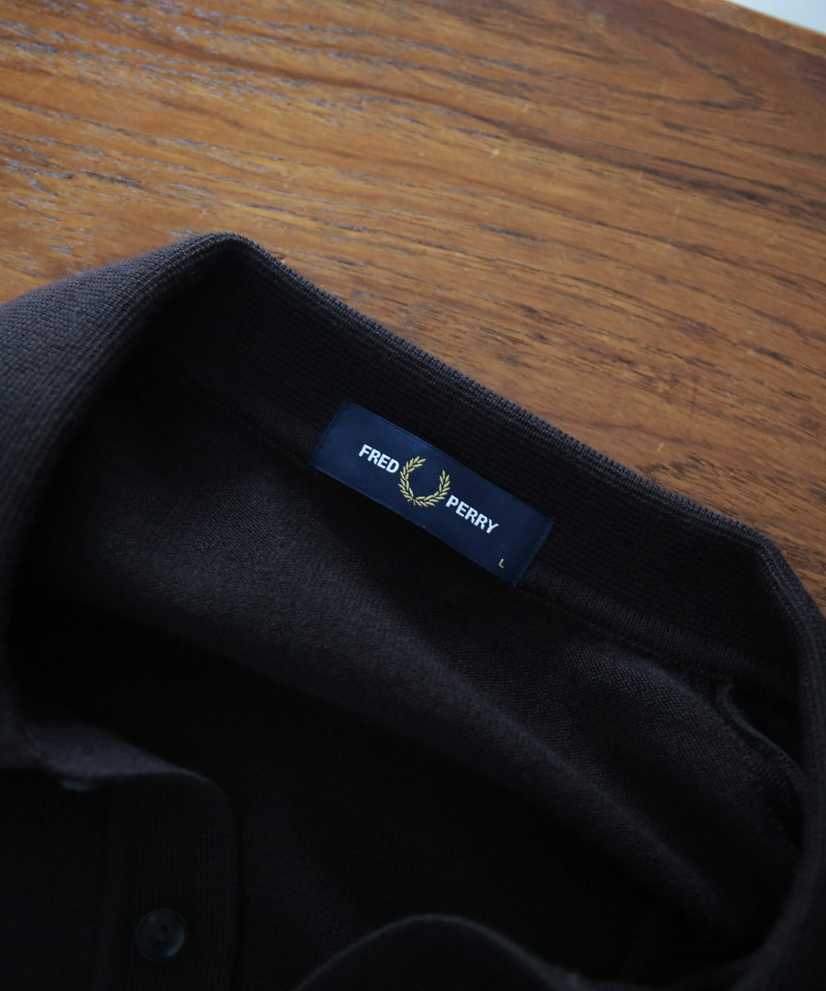 FRED PERRY Classic knitted shirt ls “NAVY”