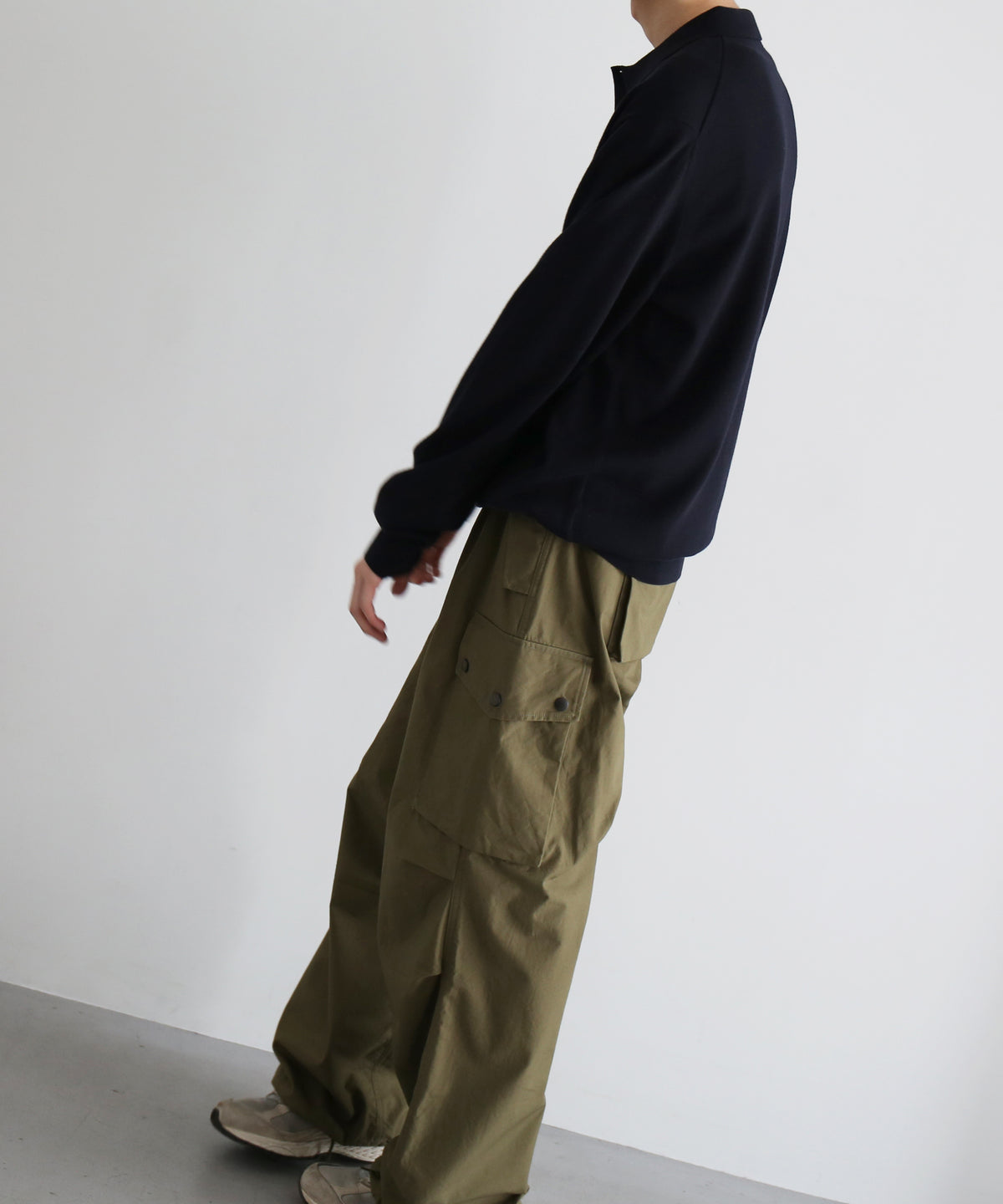 FRED PERRY Classic knitted shirt ls “NAVY”