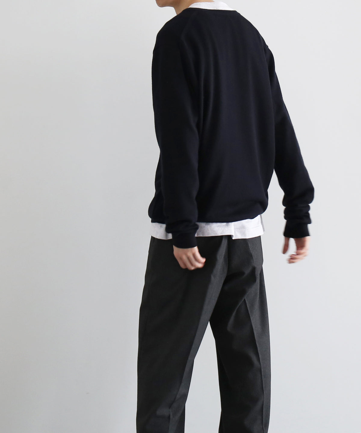 FRED PERRY Classic v neck jumper "NAVY"