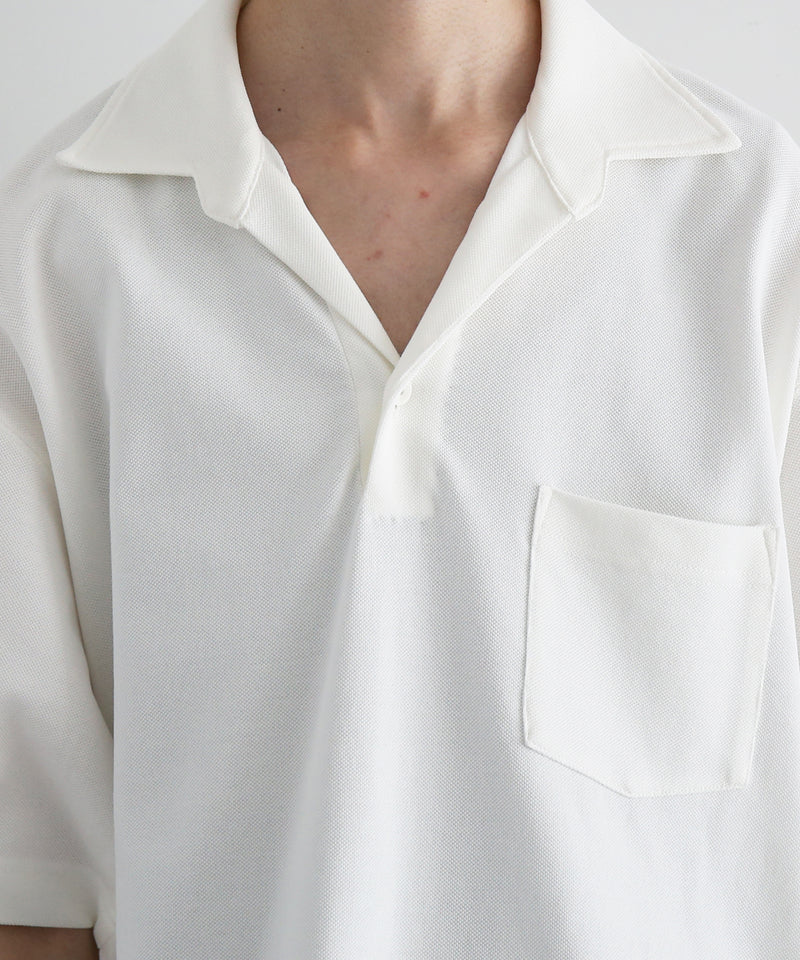 NEONSIGN Unfinished polo "hcs" "OFF WHITE"