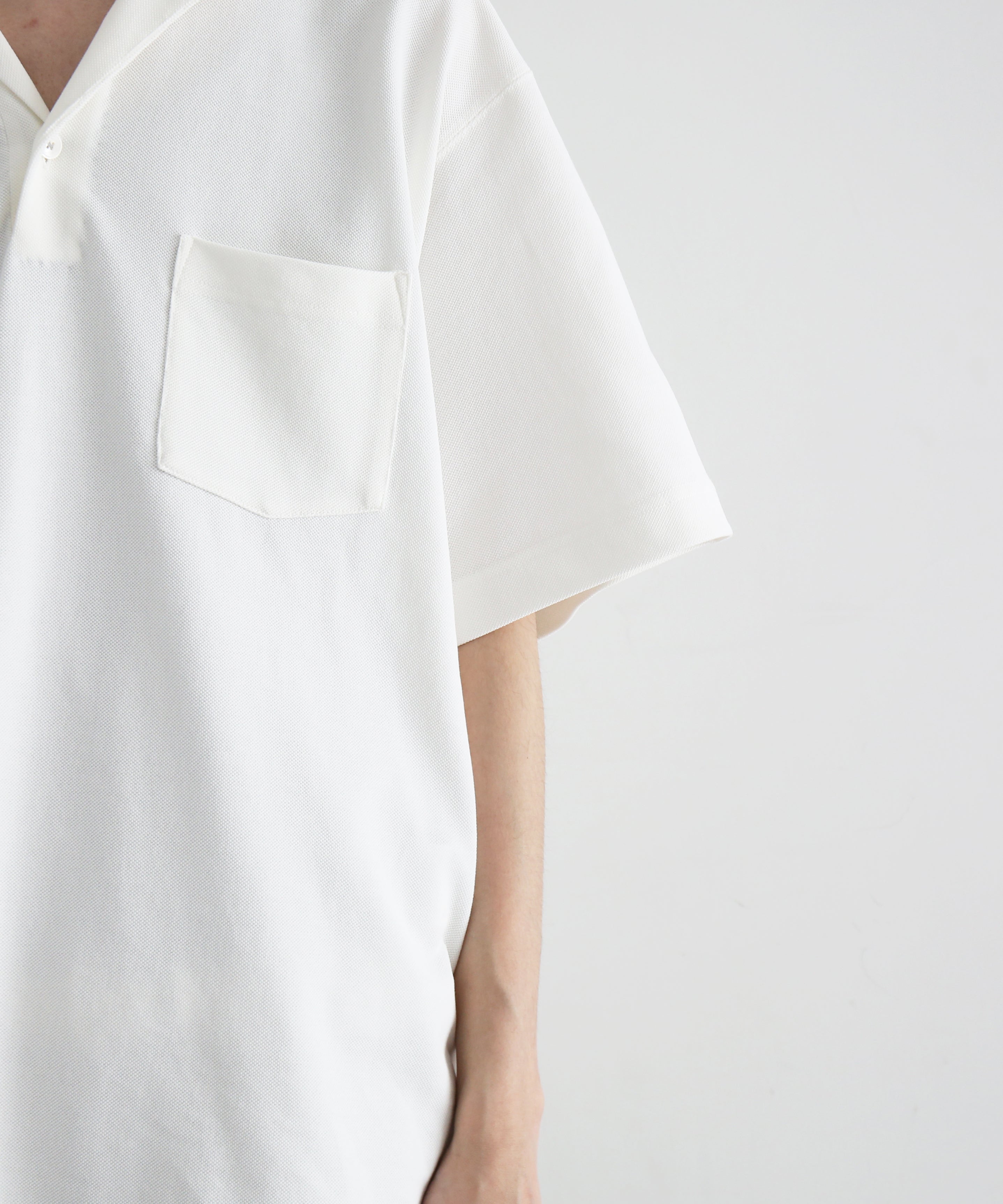 NEONSIGN Unfinished polo "hcs" "OFF WHITE"