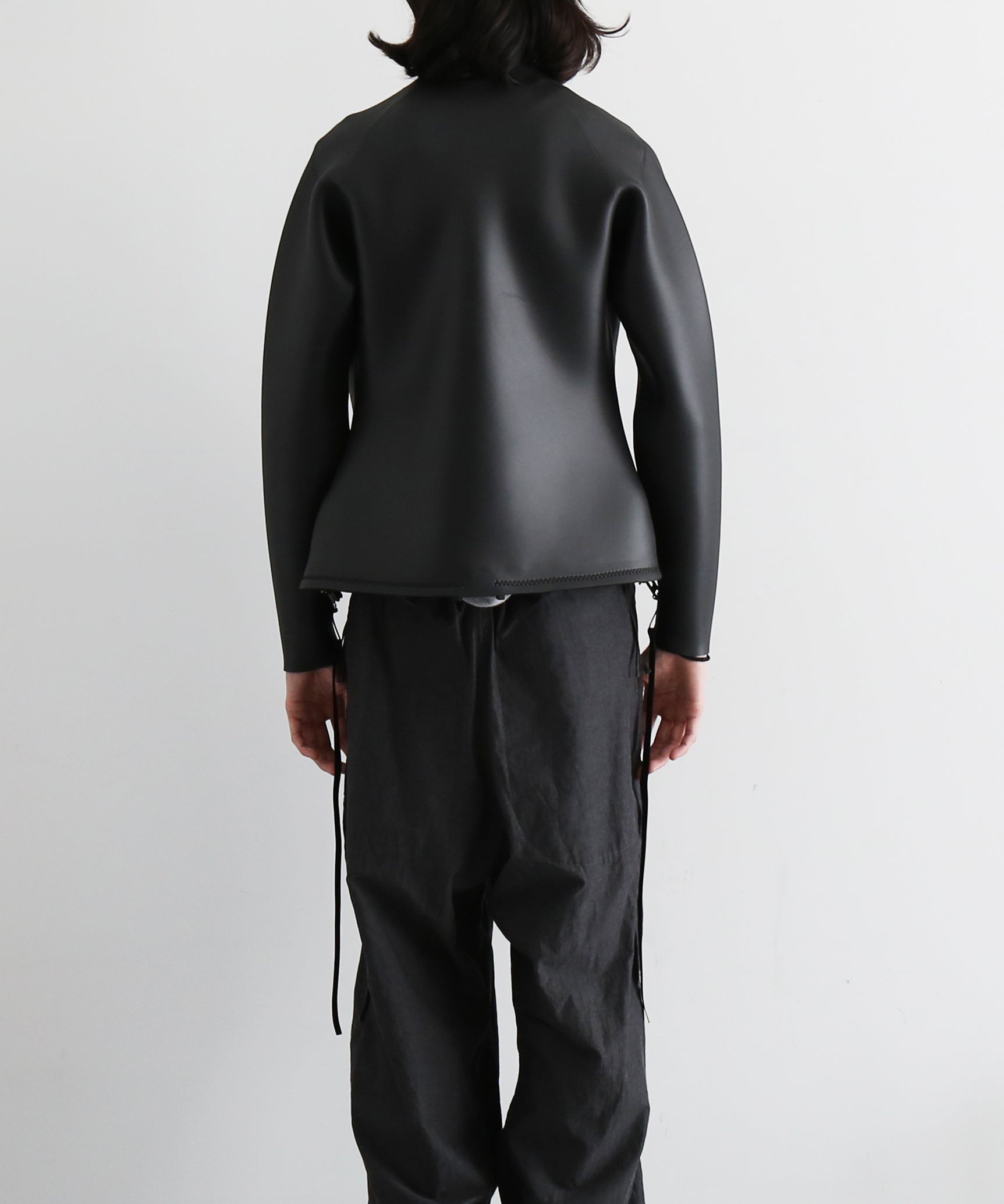 D.W.W.W × Scales shark leather skin jacket "BLACK"