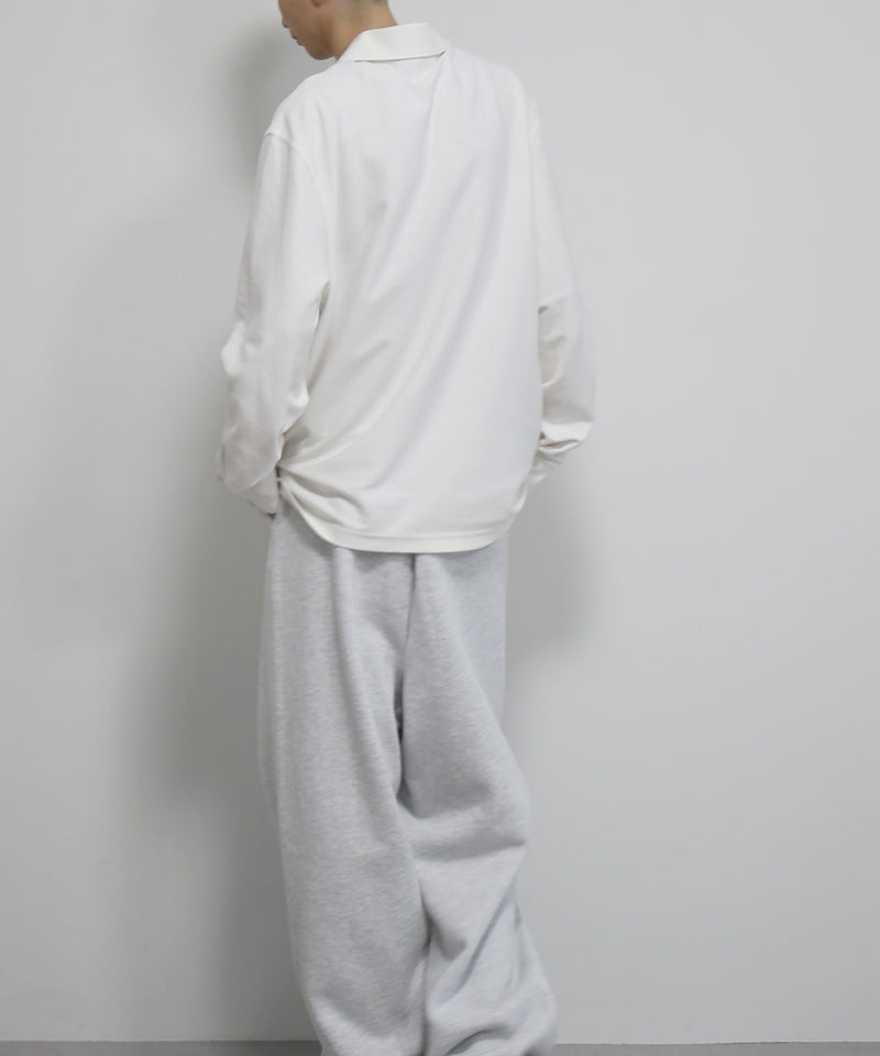 FRED PERRY Craig green longsleeve v overlay poloshirt "SNOW WHITE"