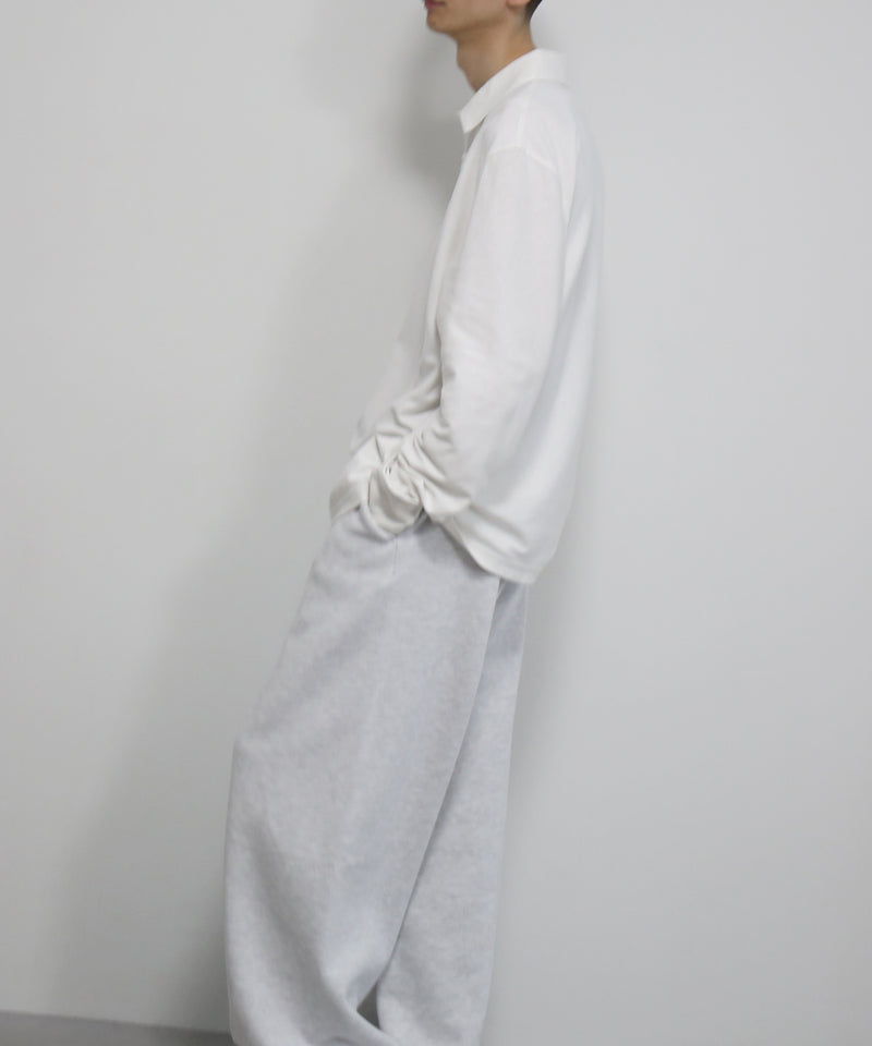 FRED PERRY Craig green longsleeve v overlay poloshirt "SNOW WHITE"