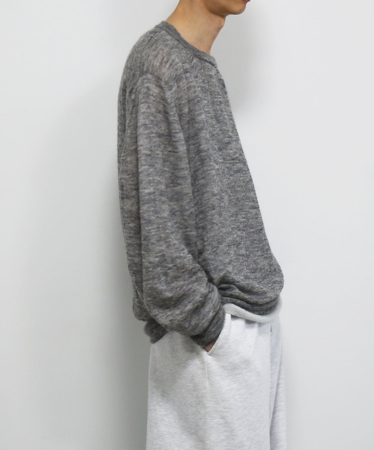crepuscule W/g mohair reversible p/o "GRAY/L.GRAY"