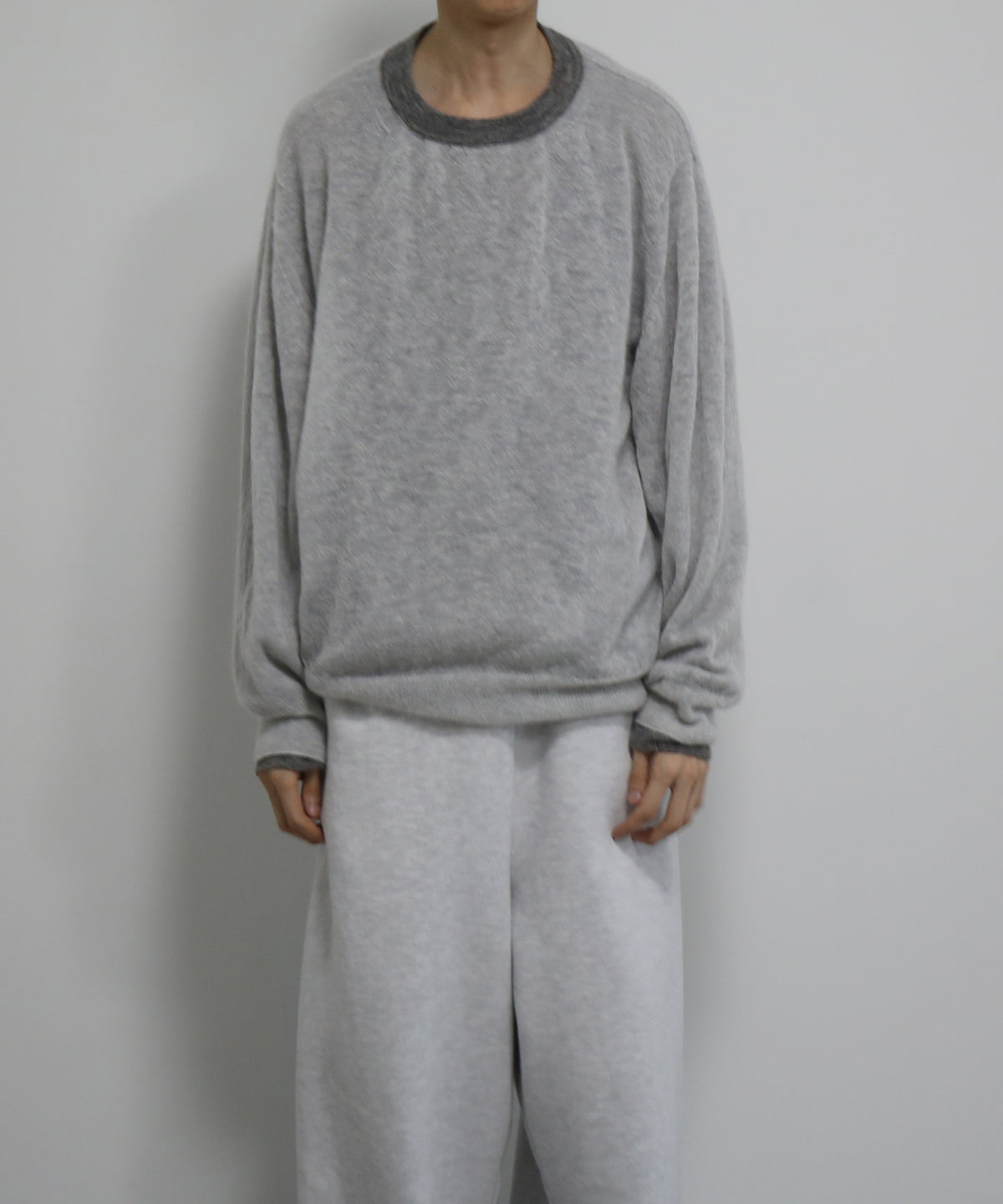 crepuscule W/g mohair reversible p/o "GRAY/L.GRAY"