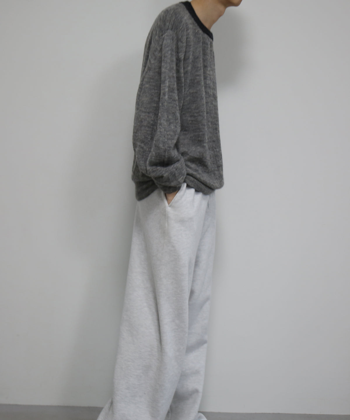crepuscule W/g mohair reversible p/o "BLACK/GRAY"