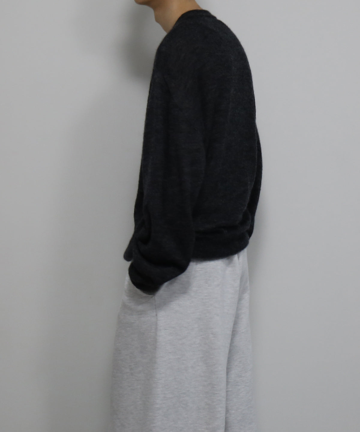 crepuscule W/g mohair reversible p/o "BLACK/GRAY"