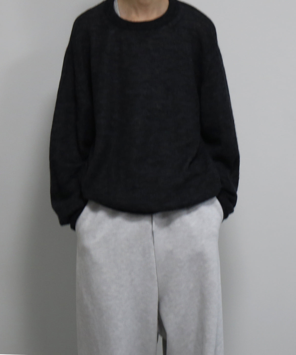 crepuscule W/g mohair reversible p/o "BLACK/GRAY"