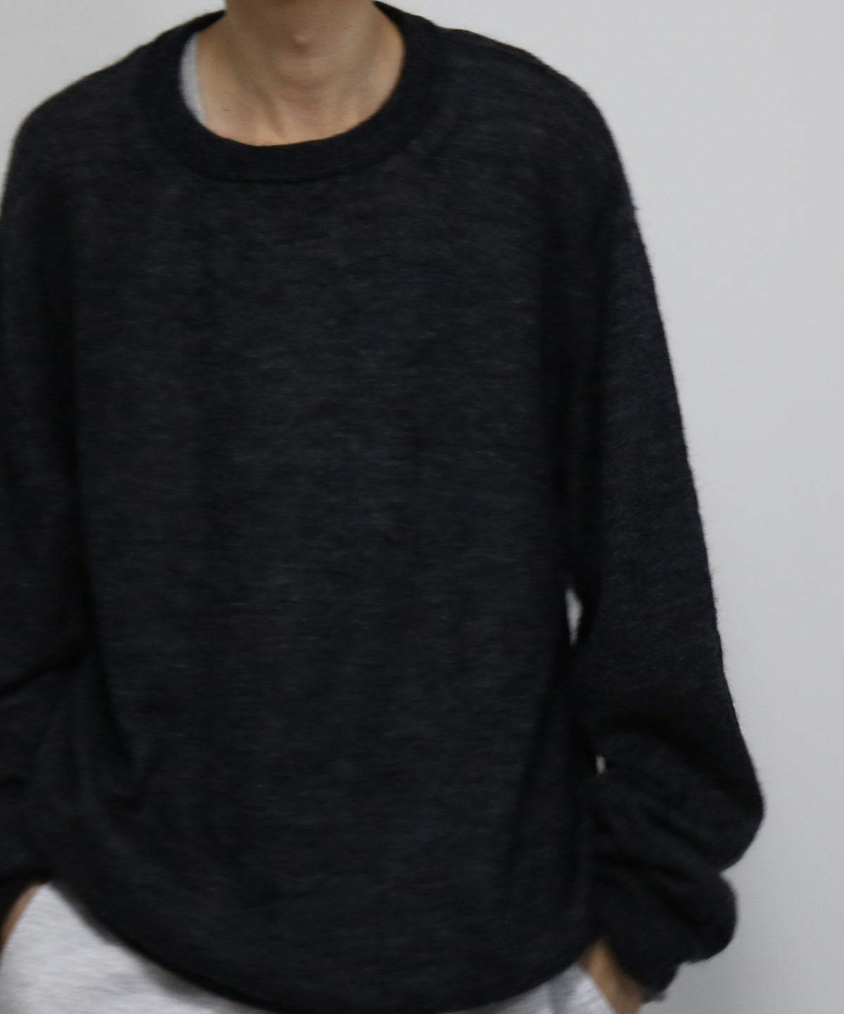 crepuscule W/g mohair reversible p/o "BLACK/GRAY"