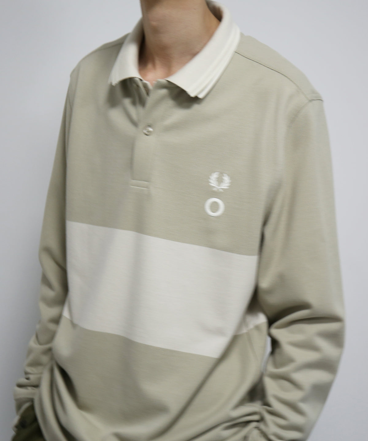 FRED PERRY Craig green reversible ls  polo shirt "CRAIG CHALK"