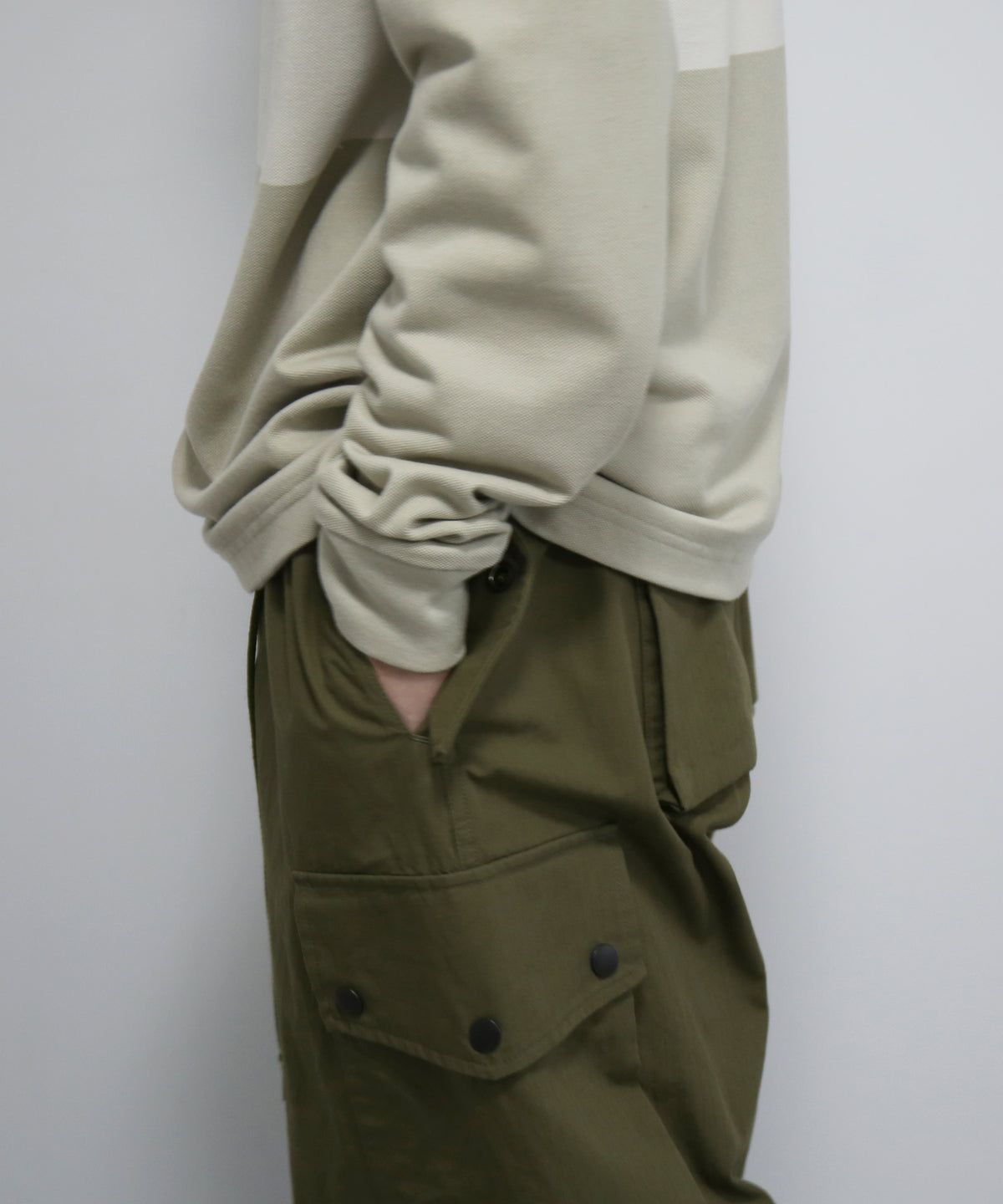 FRED PERRY Craig green reversible ls  polo shirt "CRAIG CHALK"