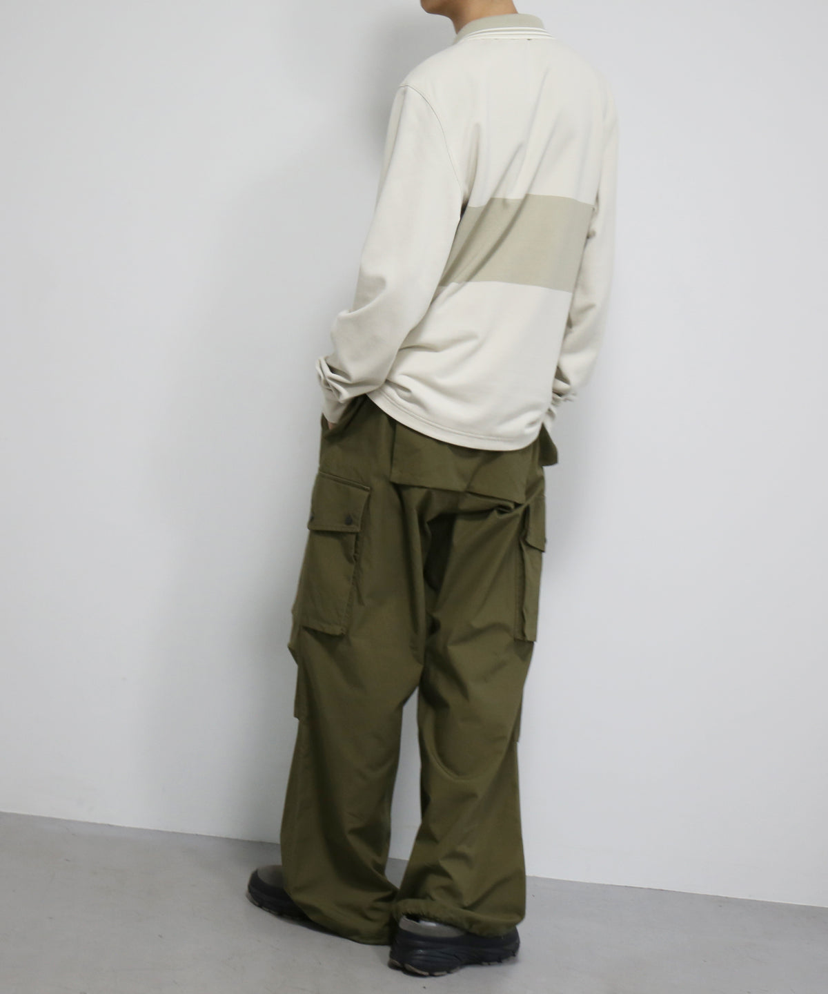 FRED PERRY Craig green reversible ls  polo shirt "CRAIG CHALK"
