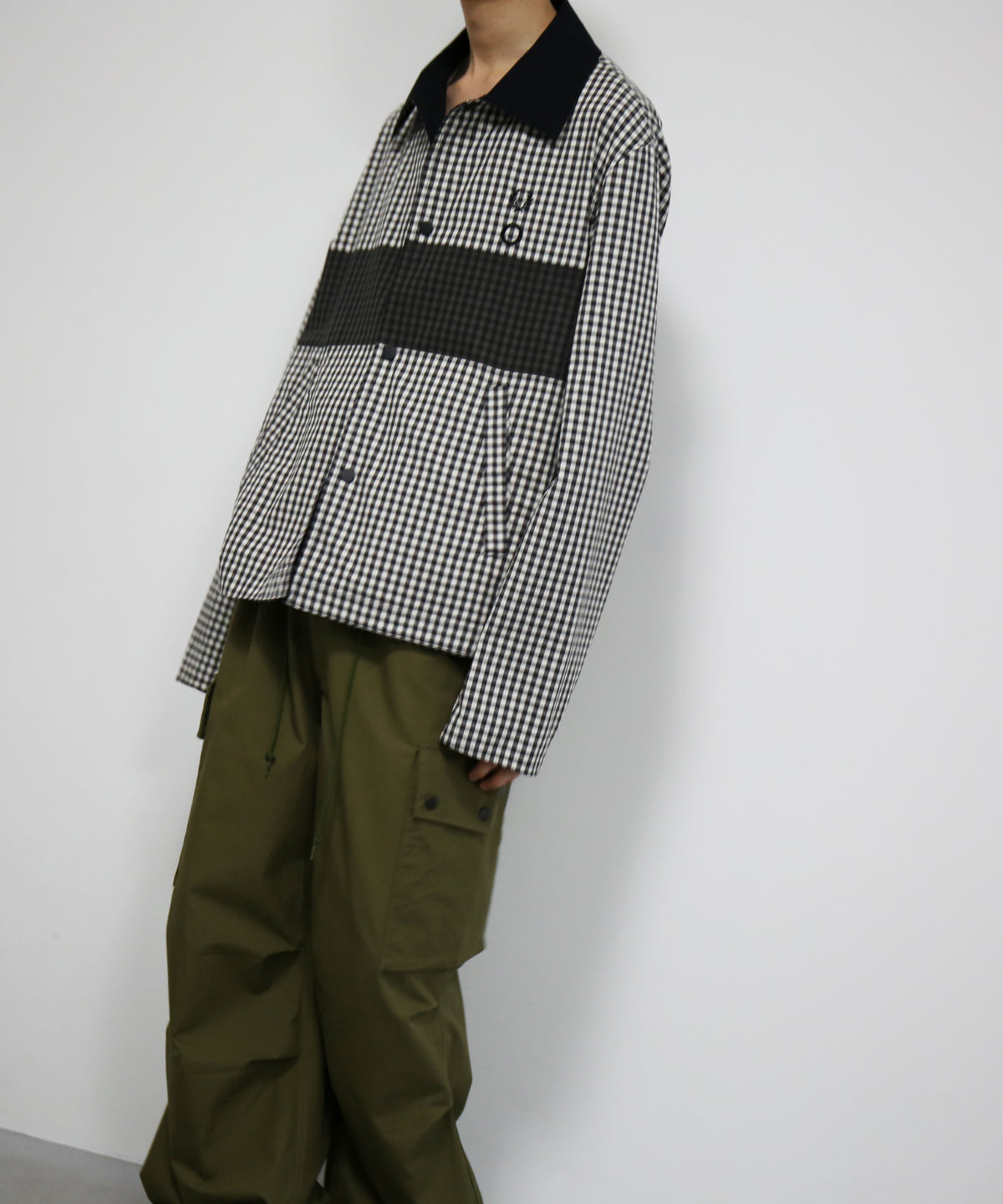 FRED PERRY Craig green reversible overshirt "ANCHOR GREY"