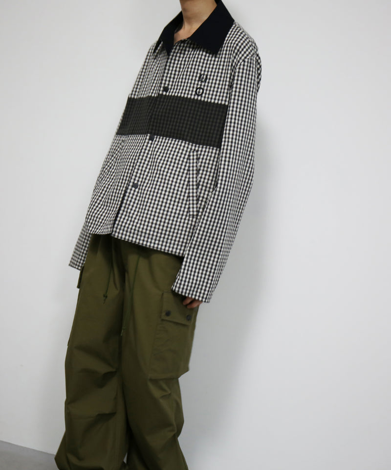 FRED PERRY Craig green reversible overshirt "ANCHOR GREY"