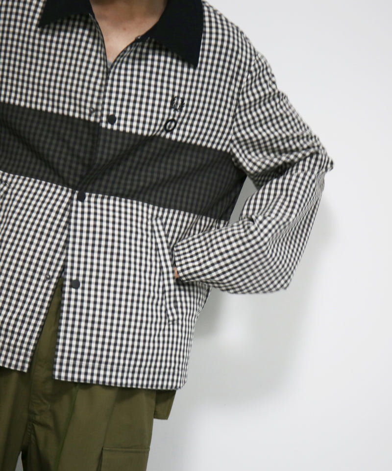 FRED PERRY Craig green reversible overshirt "ANCHOR GREY"