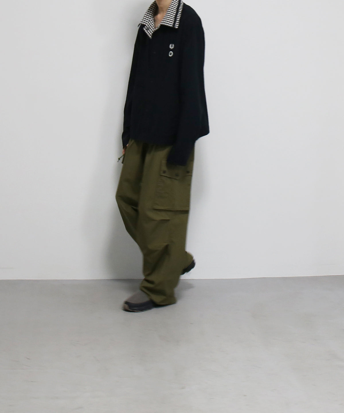 FRED PERRY Craig green reversible overshirt "ANCHOR GREY"