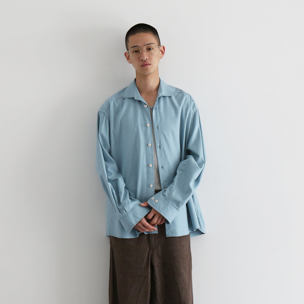 Baserange【ベースレンジ】メンズ 長袖シャツ Baserange Wild shirt