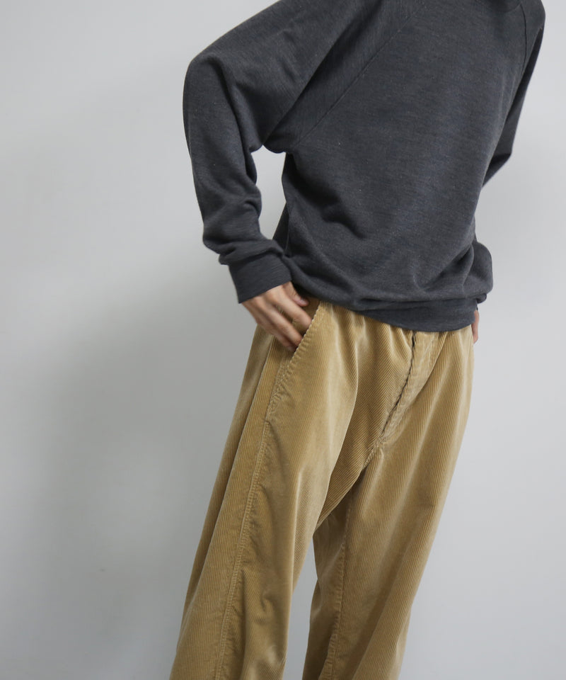OLD FOLK HOUSE Washable wool sweatshirt "HEATHER GRAY"