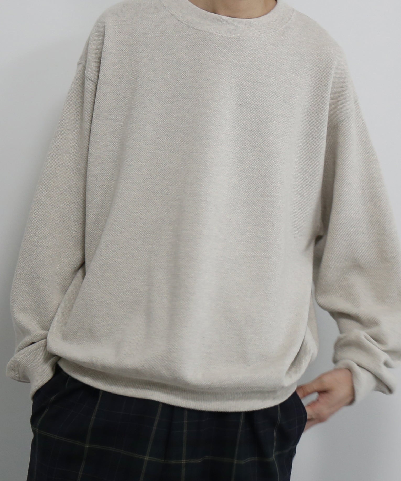 crepuscule【クレプスキュール】 Co/wo moss stitch p/o 