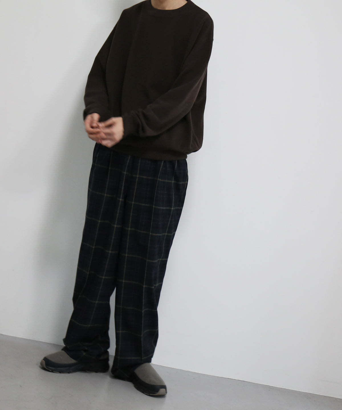 crepuscule Co/wo moss stitch p/o "BROWN"