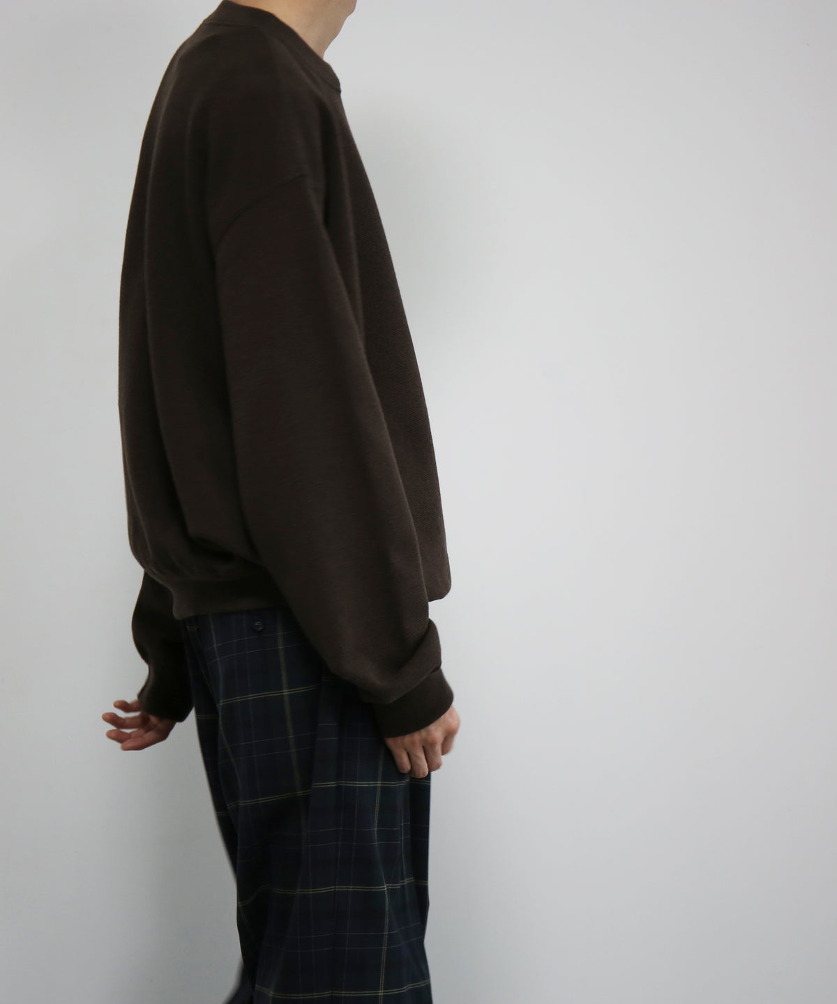 crepuscule Co/wo moss stitch p/o "BROWN"