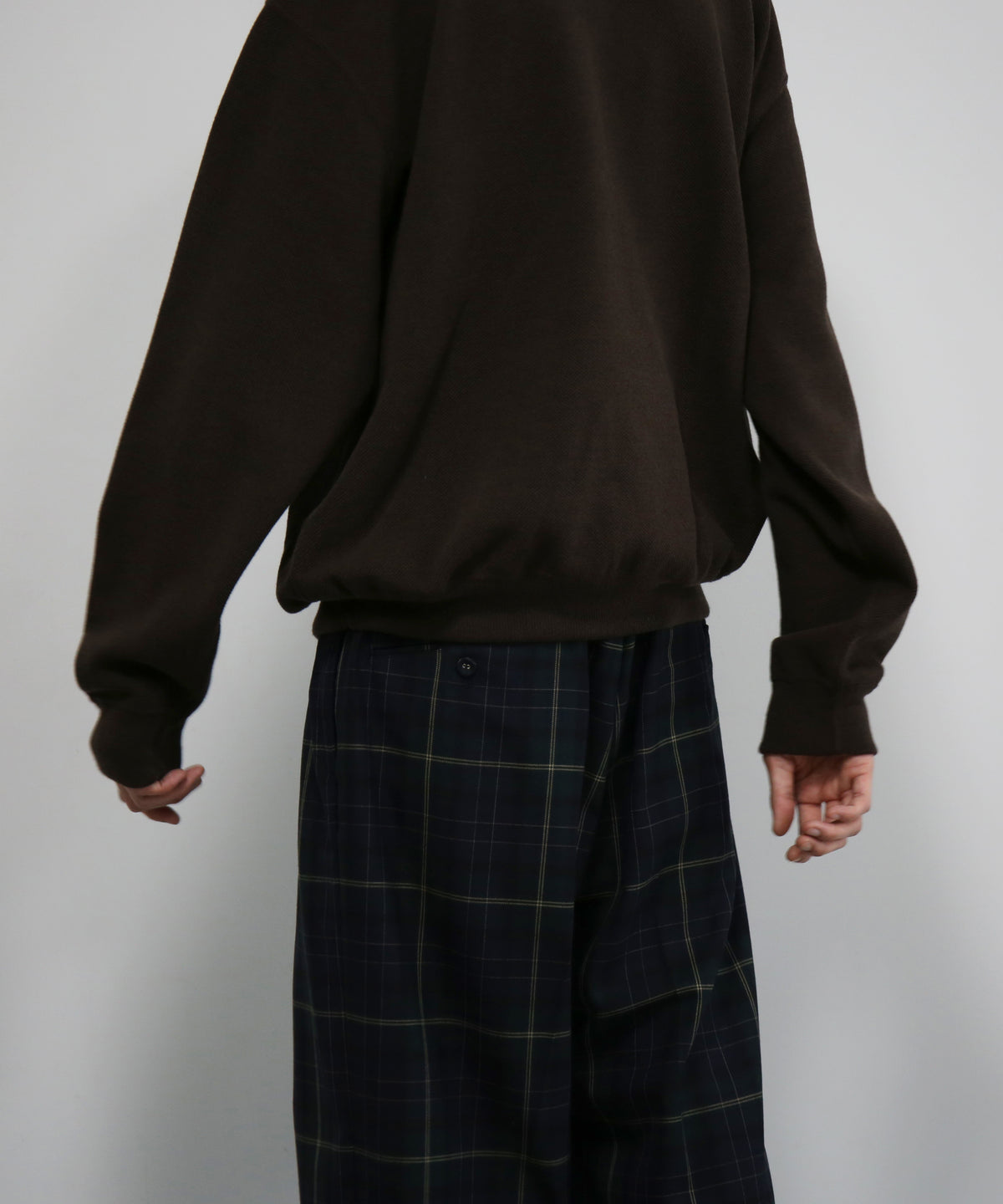 crepuscule Co/wo moss stitch p/o "BROWN"