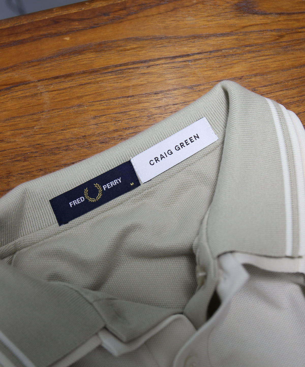 FRED PERRY Craig green reversible ls  polo shirt "CRAIG CHALK"