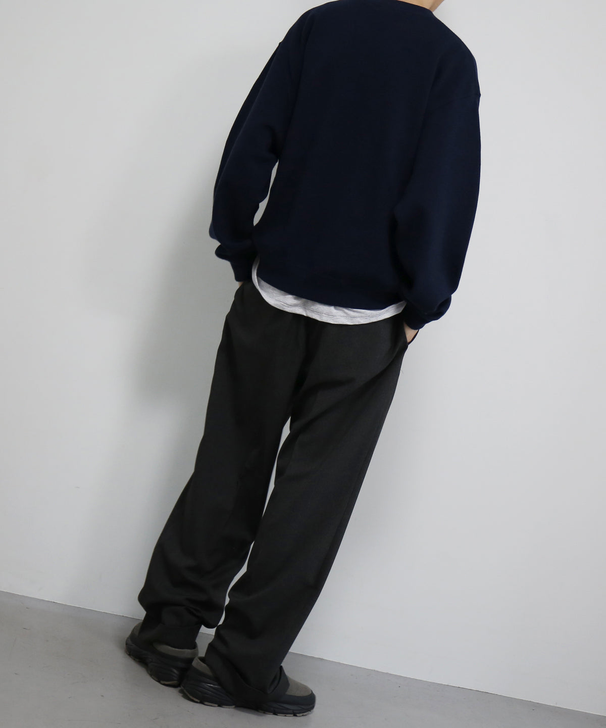 crepuscule Co/wo moss stitch p/o "NAVY"