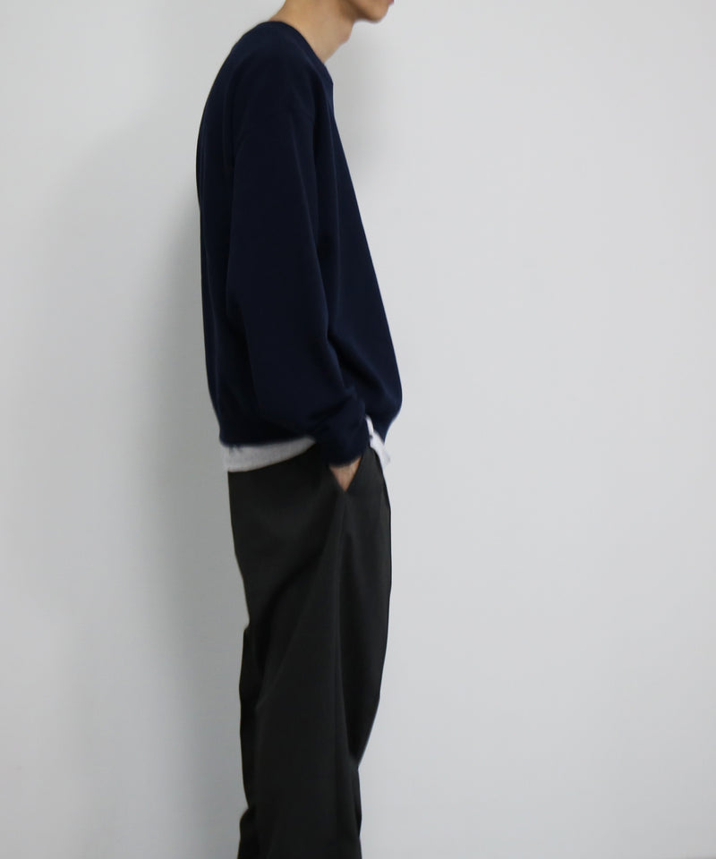 crepuscule Co/wo moss stitch p/o "NAVY"