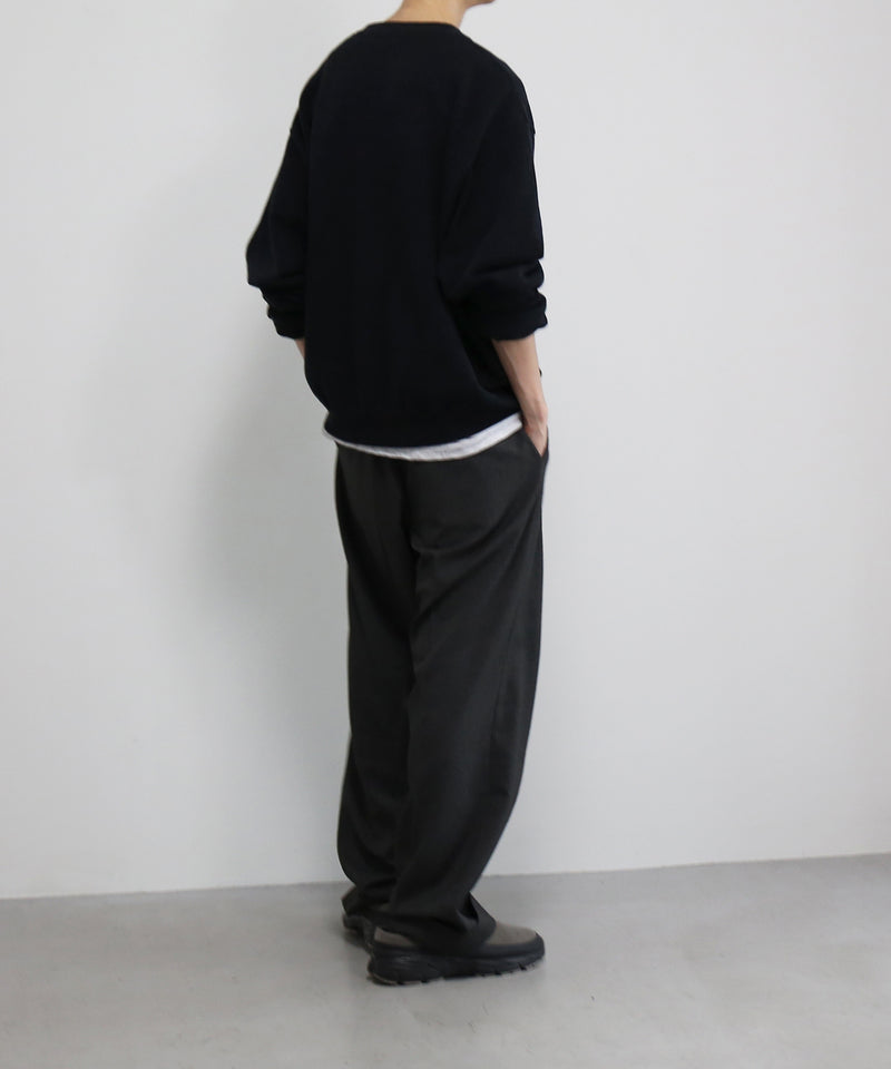 crepuscule Co/wo moss stitch p/o "BLACK"