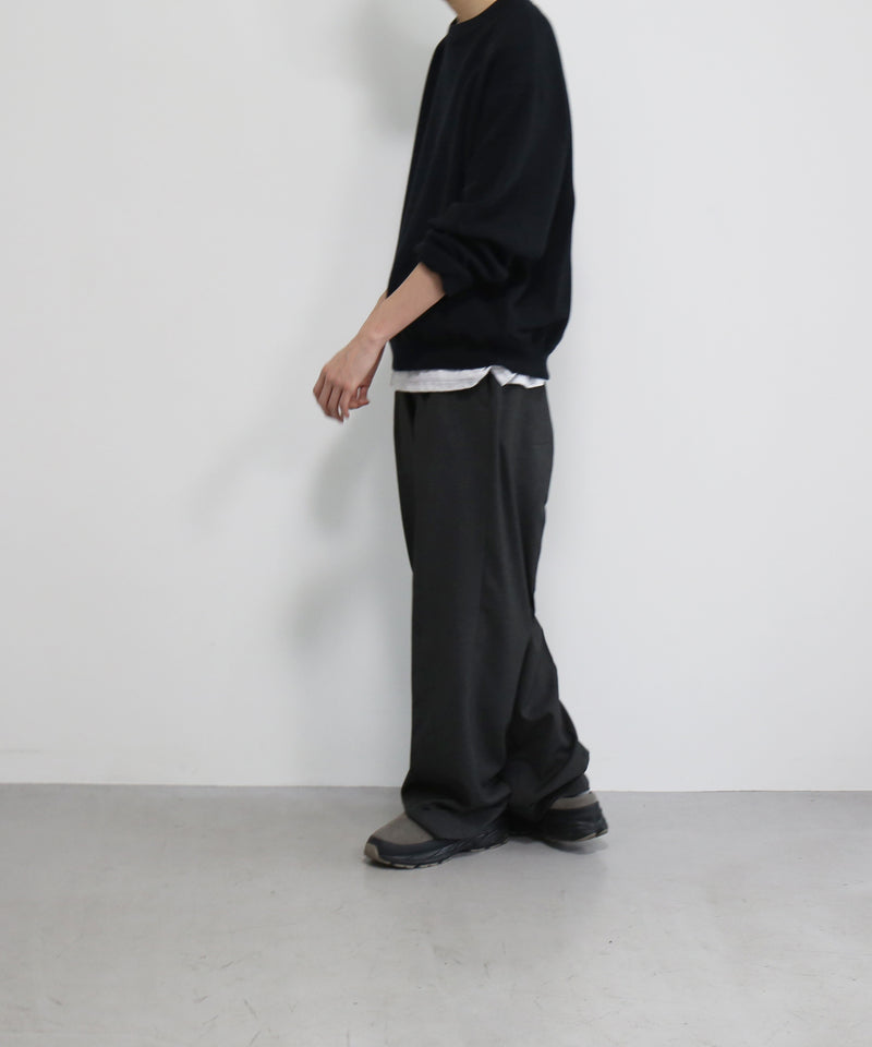 crepuscule Co/wo moss stitch p/o "BLACK"