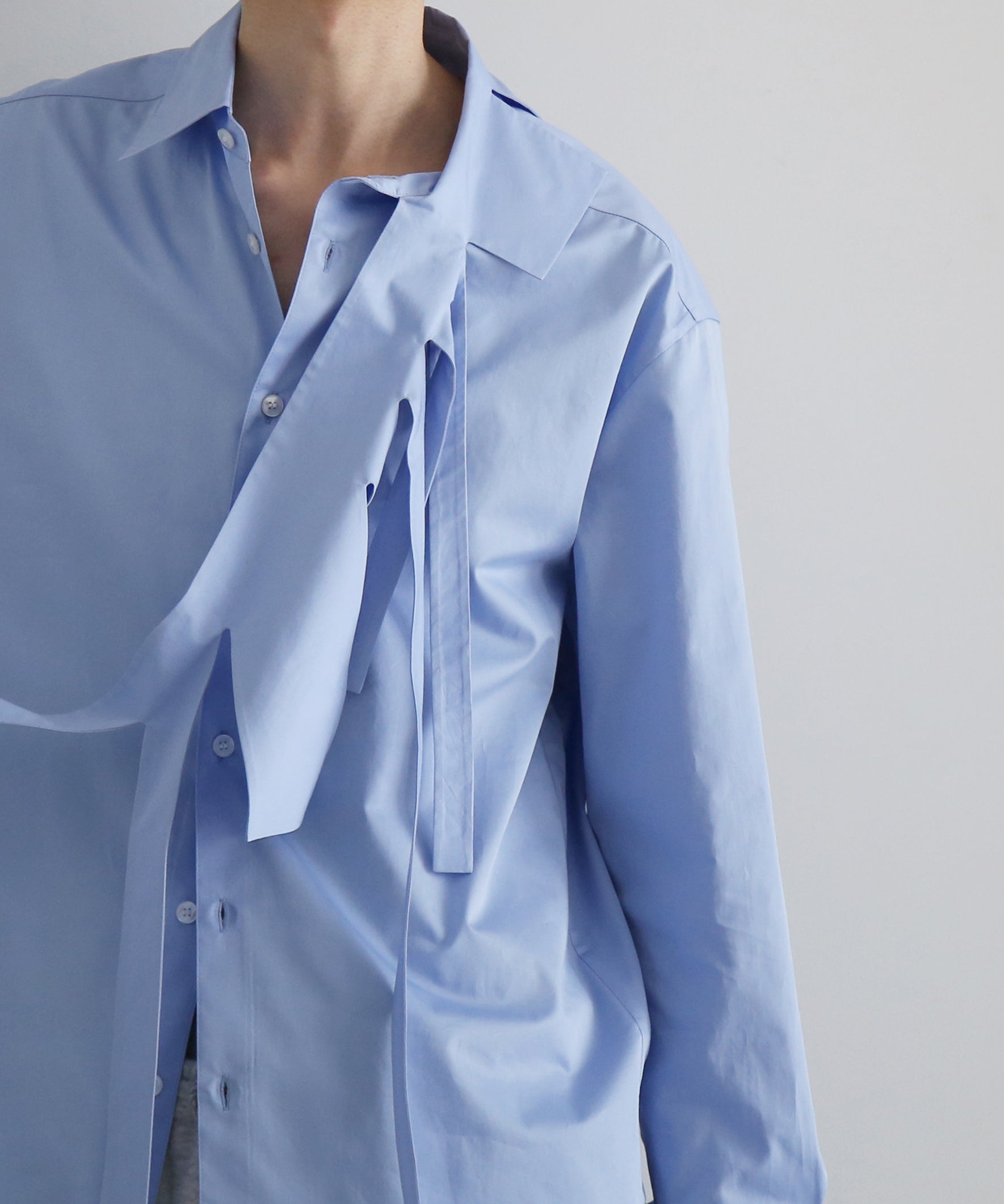 POST ARCHIVE FACTION(PAF) Trimmed Shirt B "BLUE"