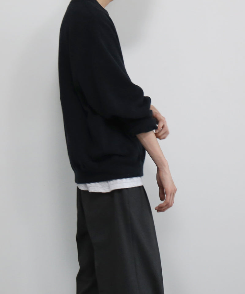 crepuscule Co/wo moss stitch p/o "BLACK"