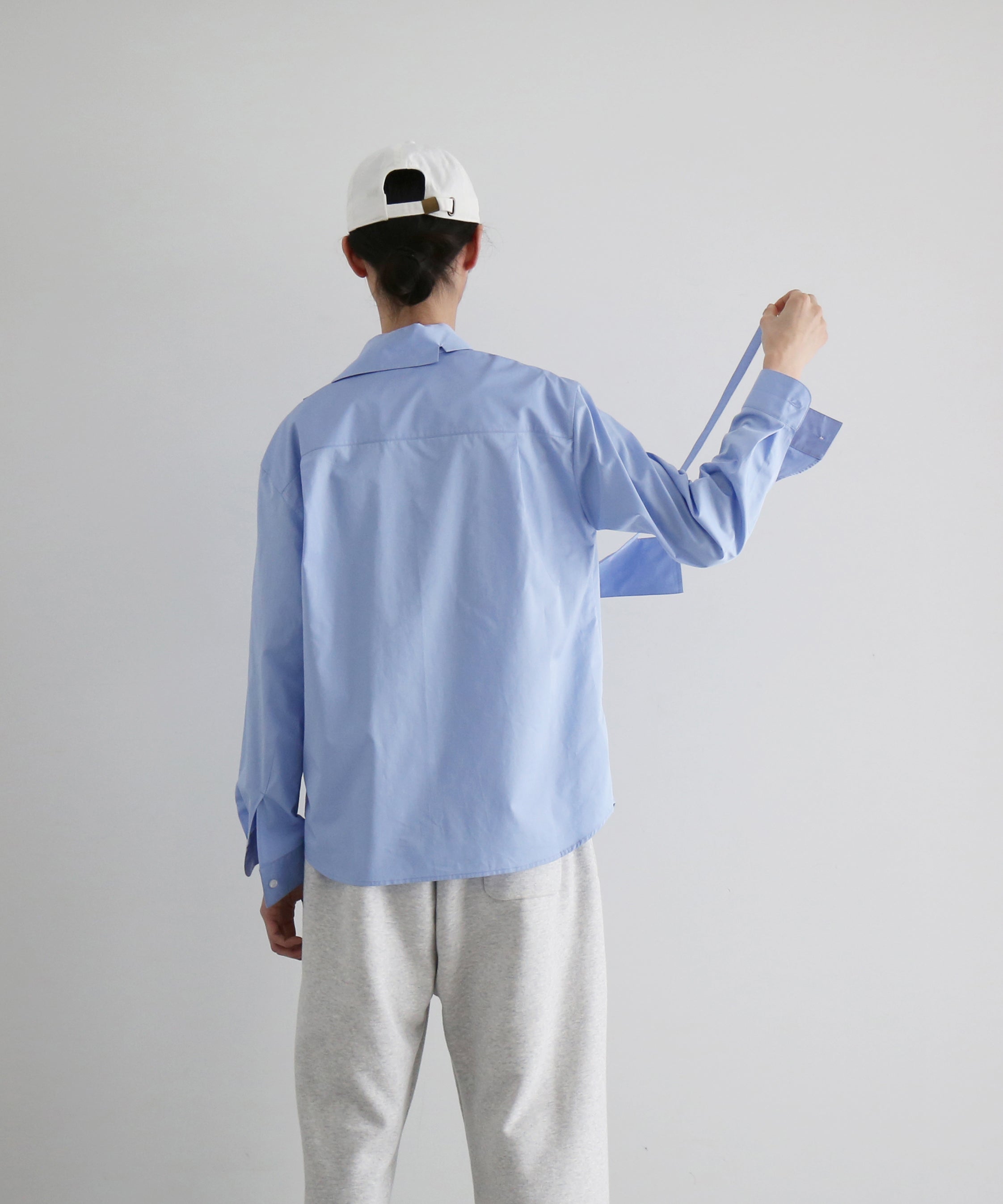 POST ARCHIVE FACTION(PAF) Trimmed Shirt B "BLUE"