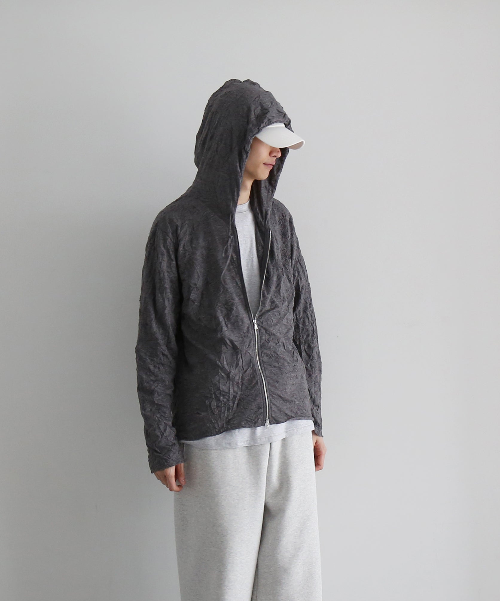 POST ARCHIVE FACTION(PAF) Zip hoodie "WHITE"