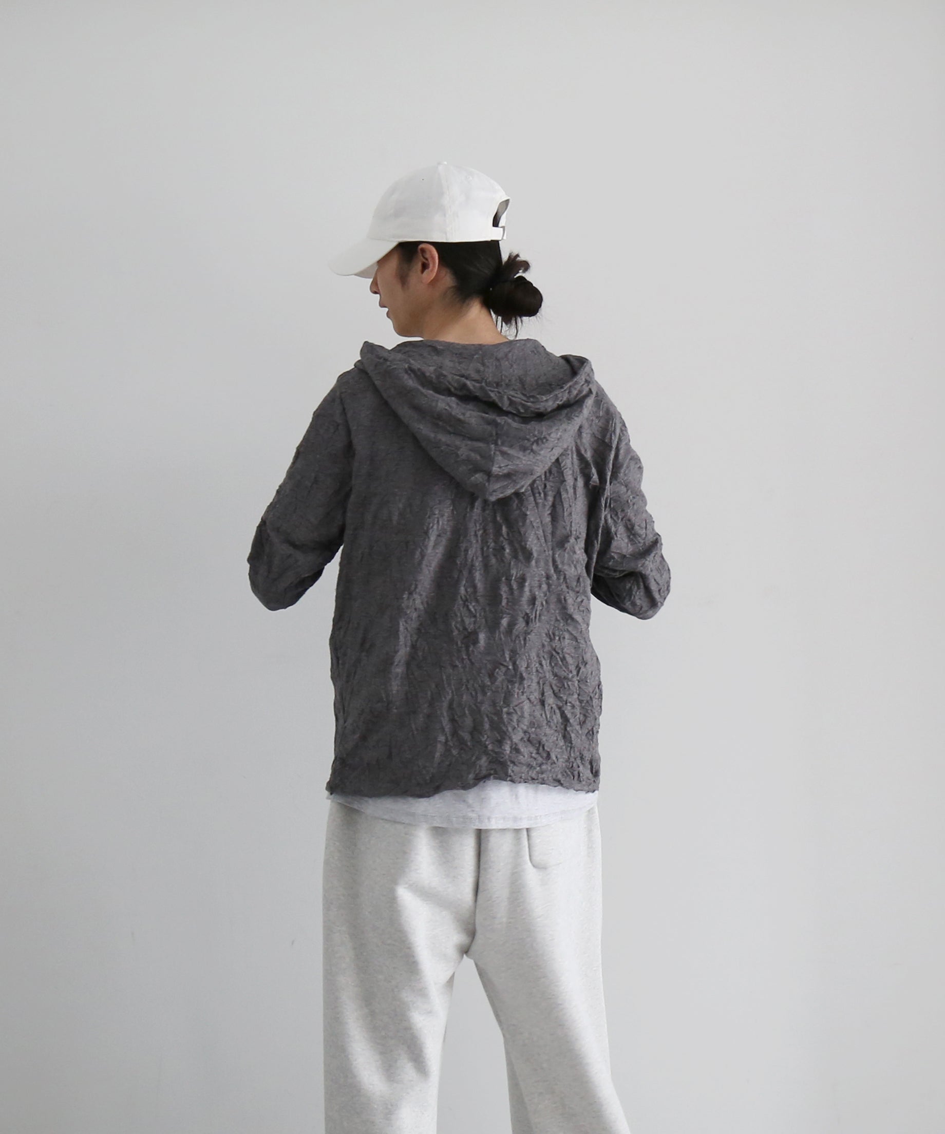 POST ARCHIVE FACTION(PAF) Zip hoodie "GREY"