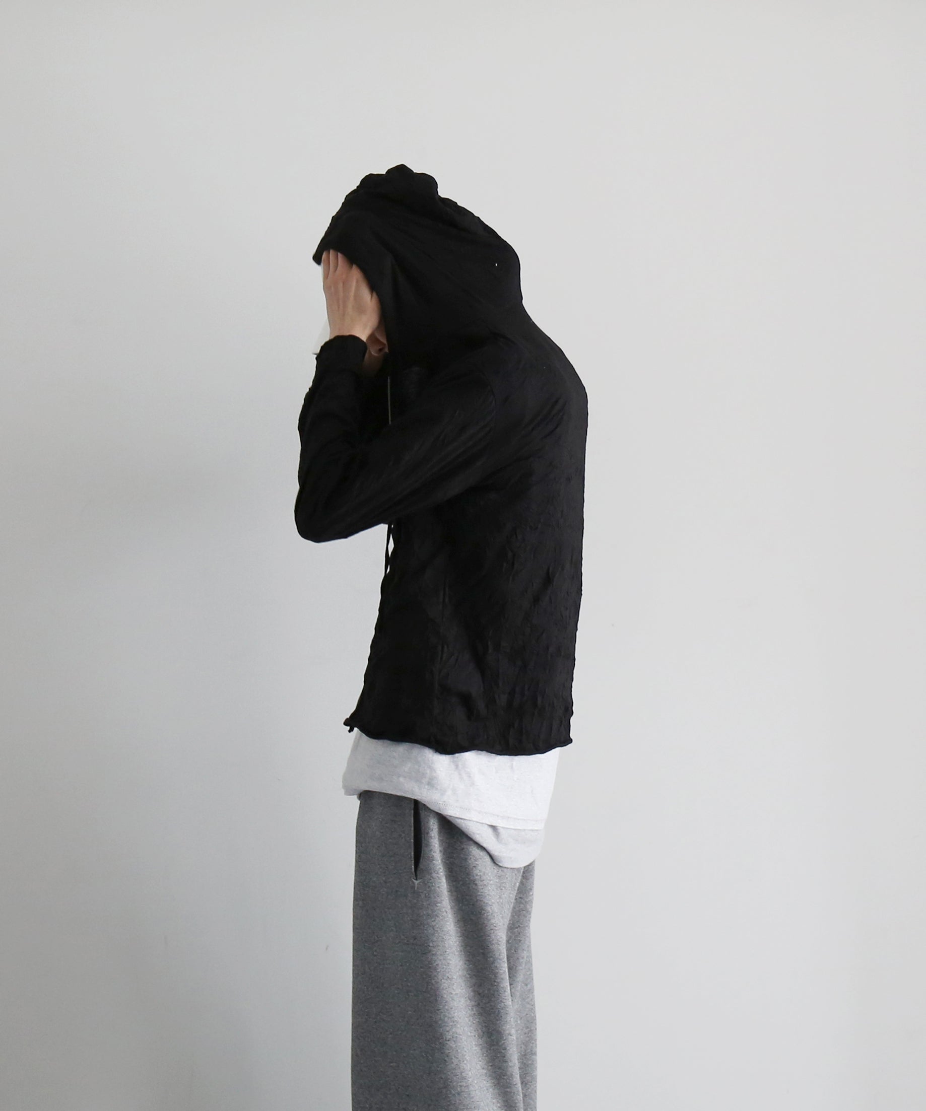 POST ARCHIVE FACTION(PAF) Zip hoodie "BLACK"