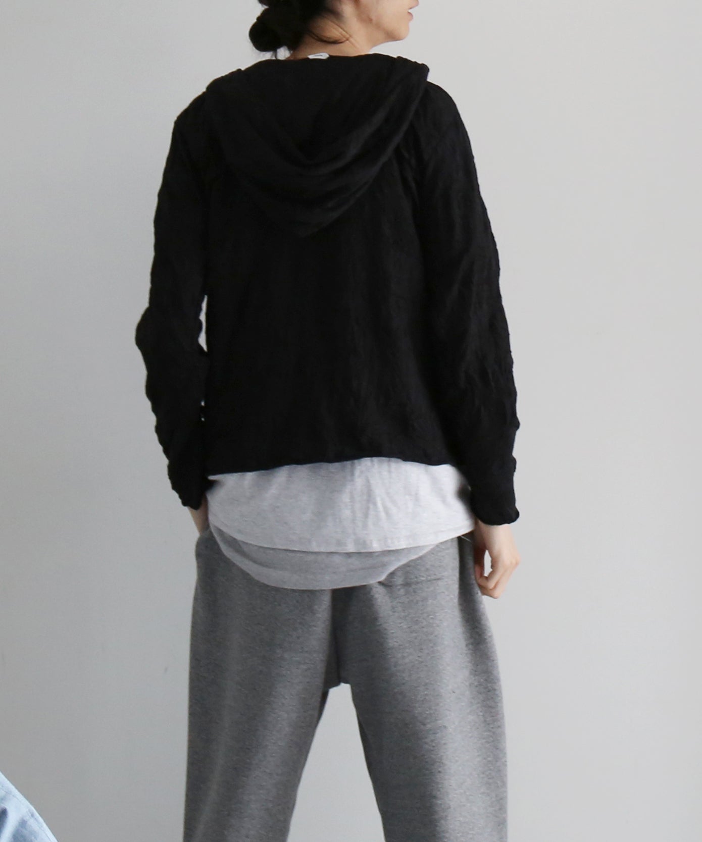 POST ARCHIVE FACTION(PAF) Zip hoodie "BLACK"