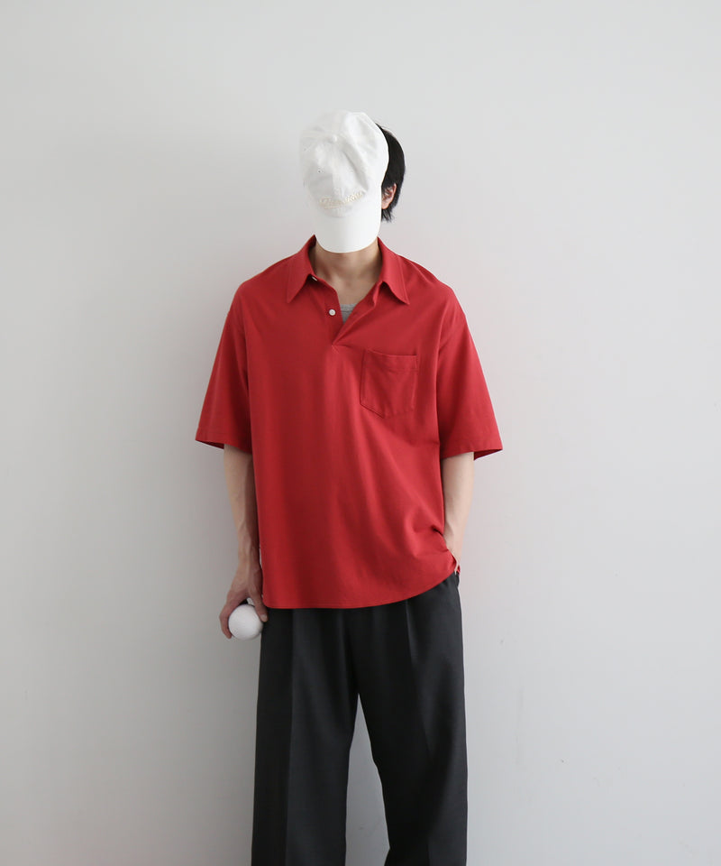 KAIKO Tomorrow ss polo shirt "D.RED"