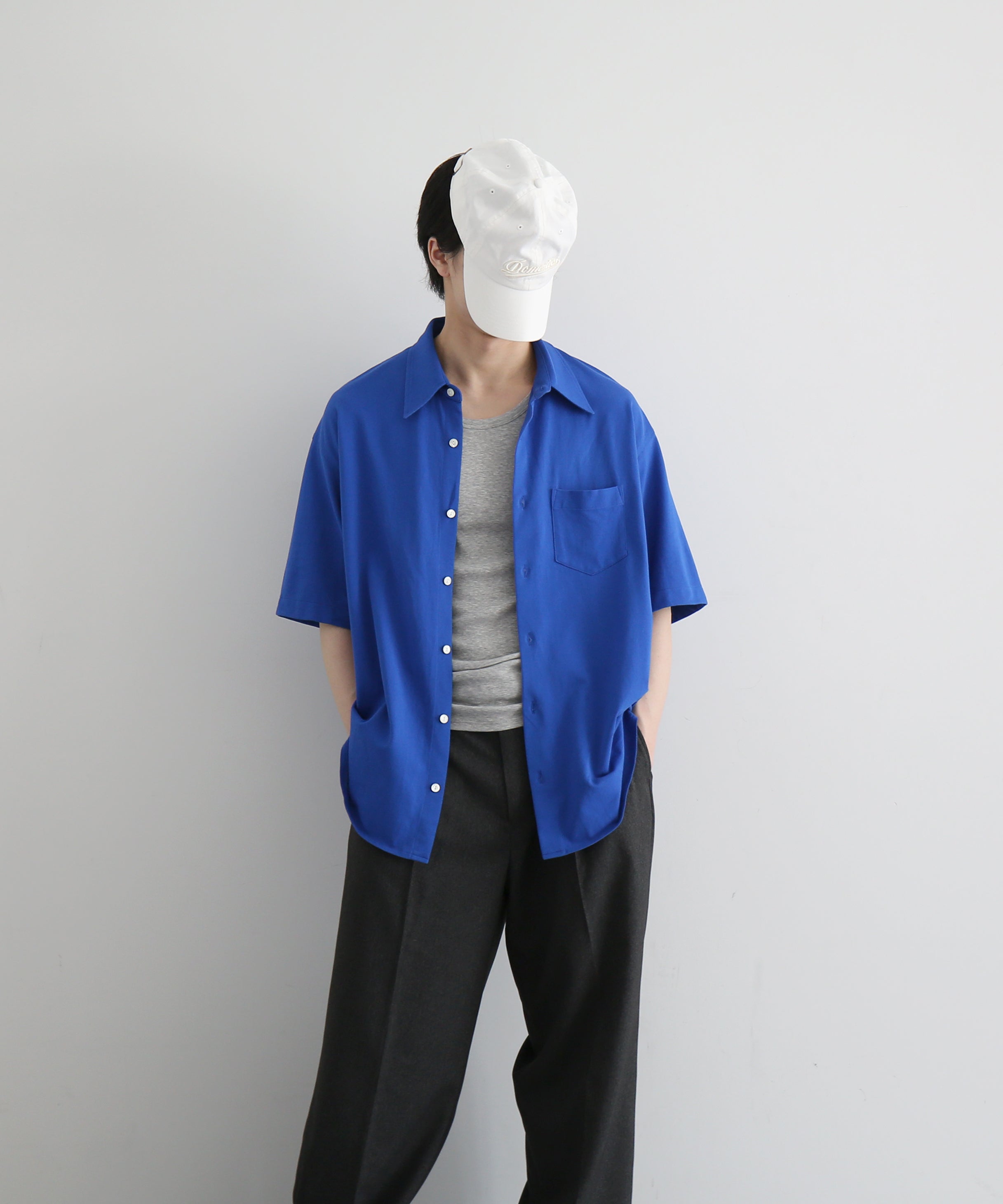 KAIKO Tomorrow ss shirt "D.BLUE"
