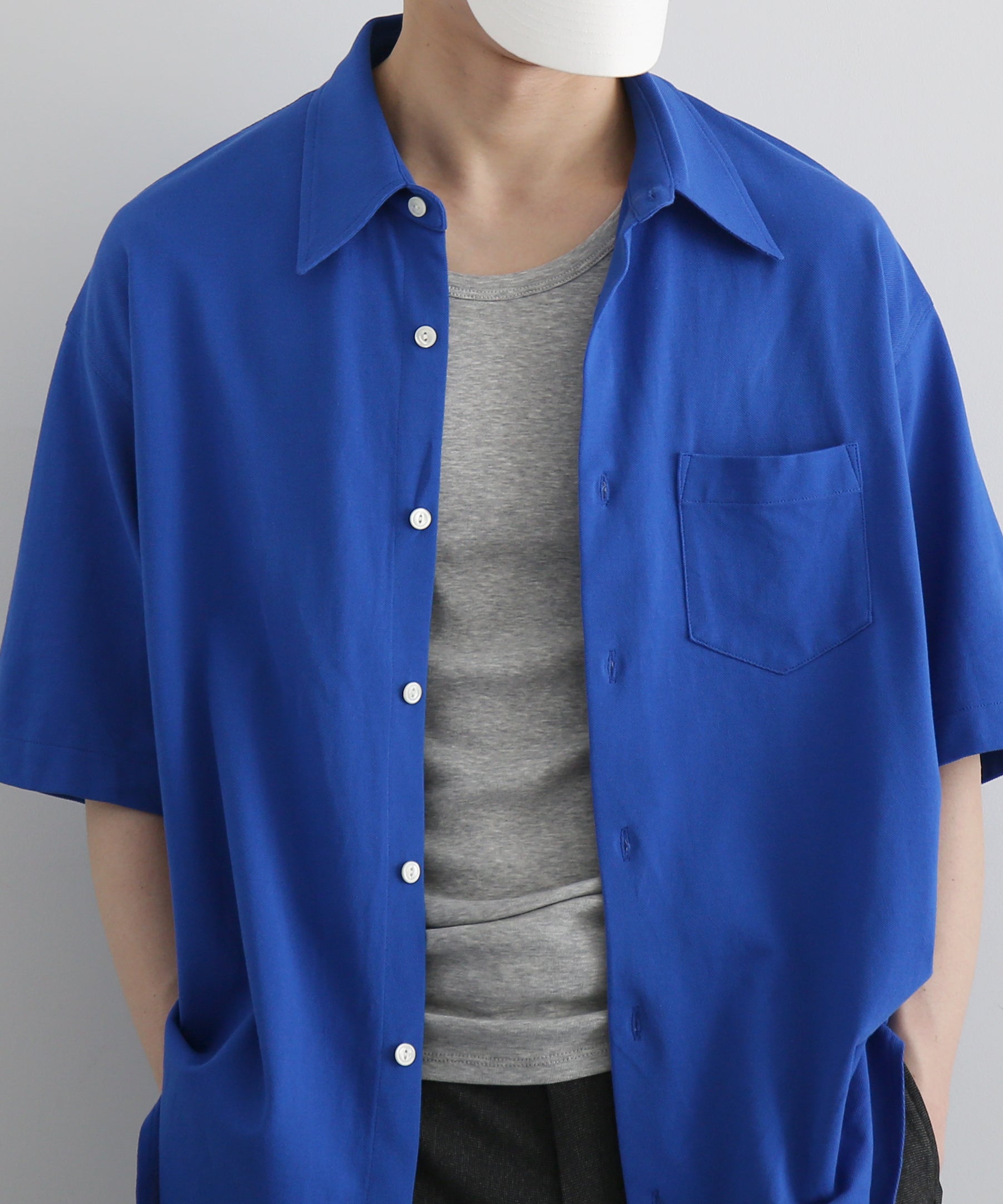 KAIKO Tomorrow ss shirt "D.BLUE"