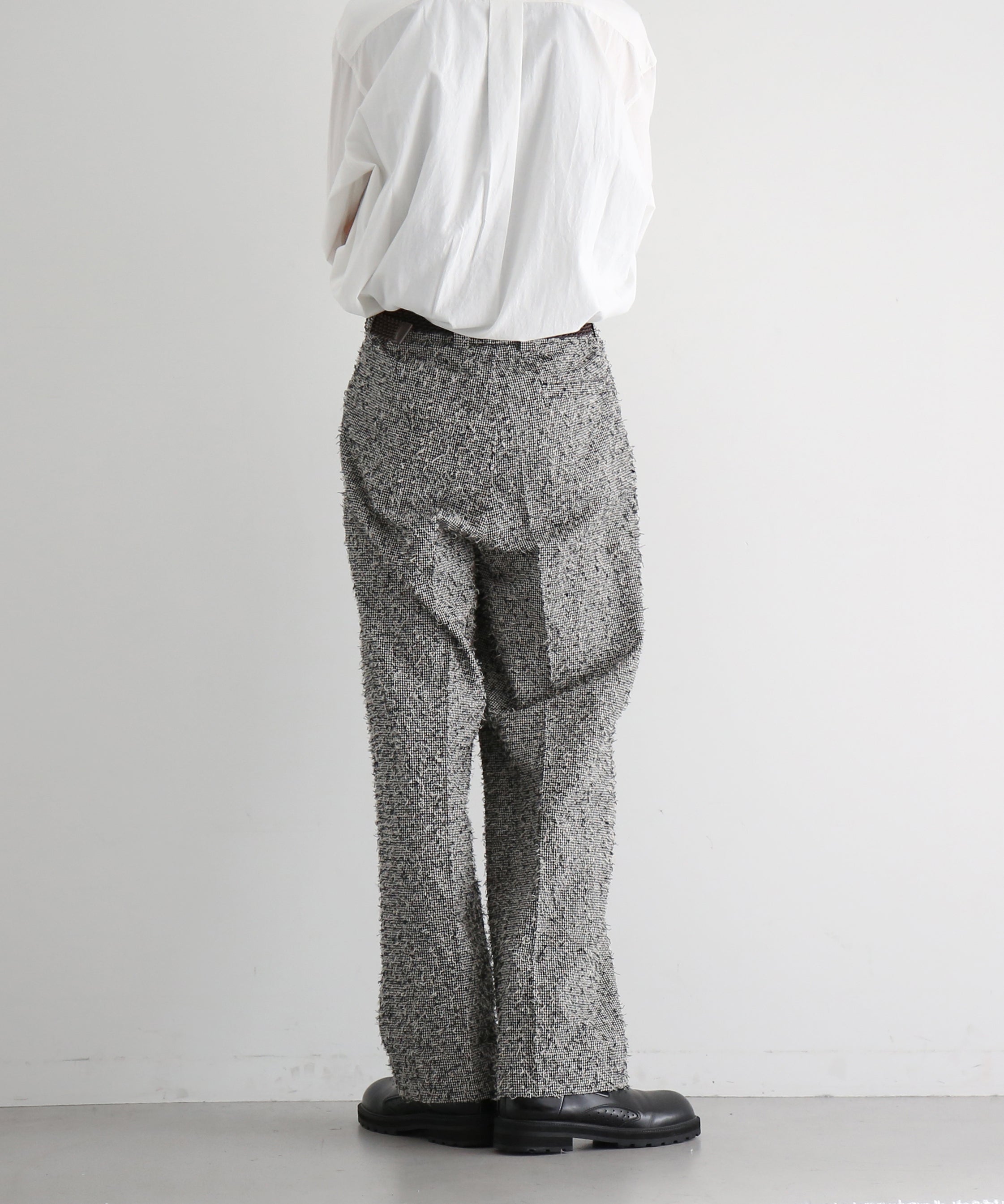 saby Sleeping trouser - cotton linen FAB × Needles Work - "HOUNDSTOOTH"