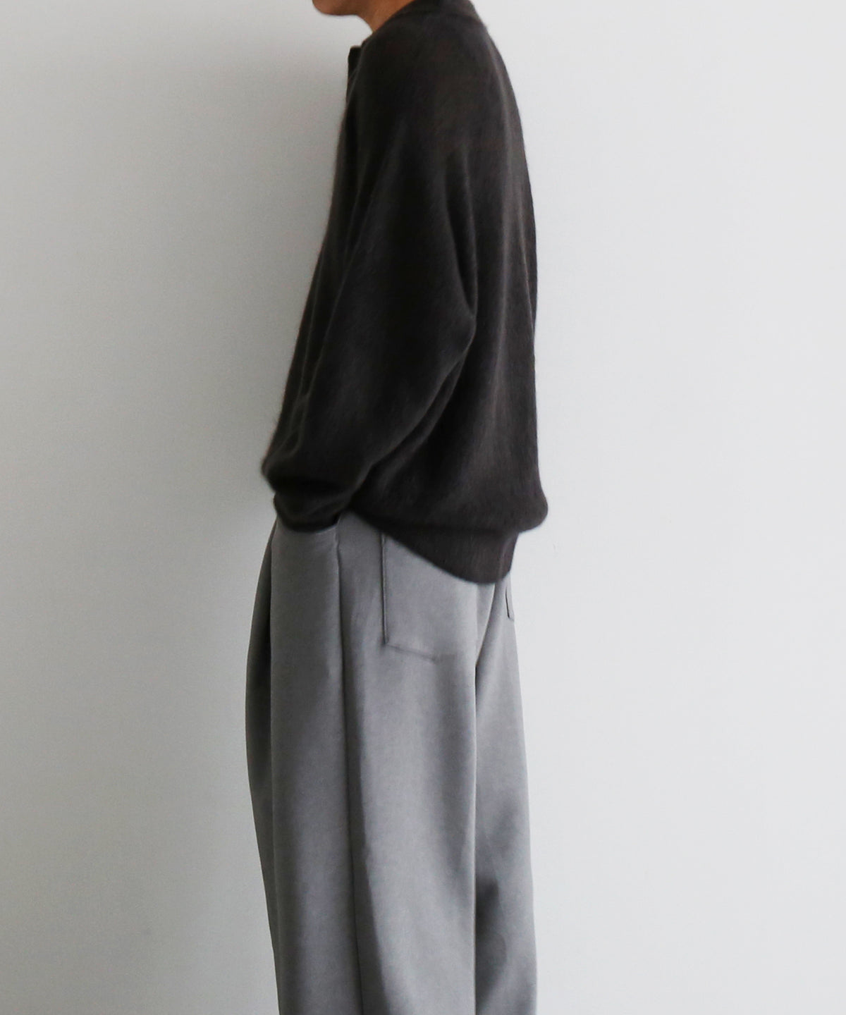 URU Knit polo "M.GRAY"